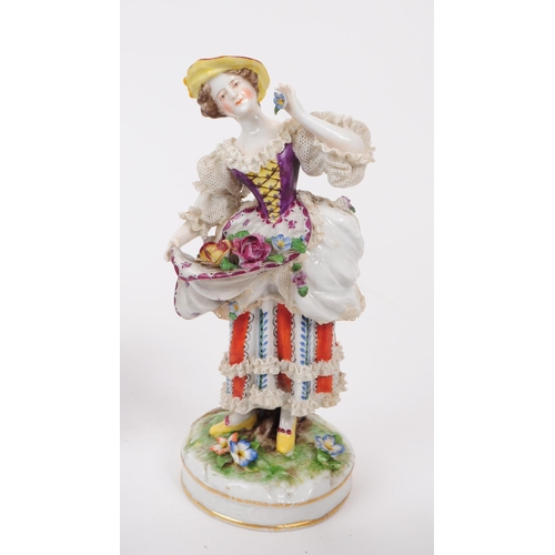 52 - A collection of vintage 20th century German porcelain Lao figurines and Staffordshire. To include th... 