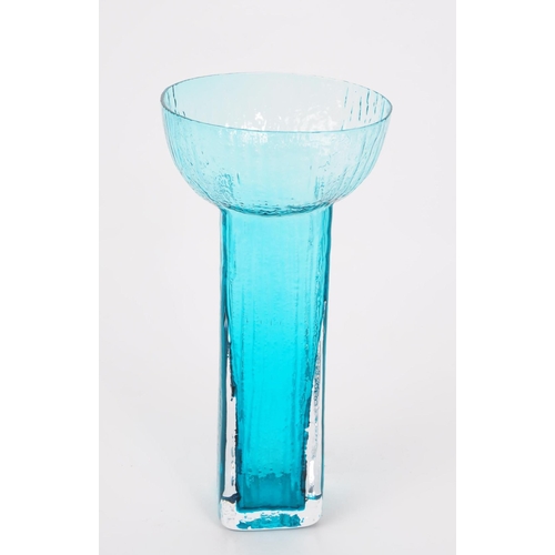 54 - Alsterbro - Swedish mid century studio art glass circa 1960s Scandinavian vase. Having bowl top into... 