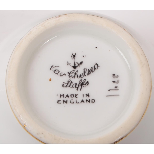 59 - New Chelsea - A vintage mid 20th century New Chelsea bone china part tea service, alongside another ... 