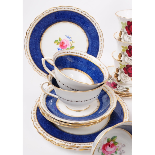 59 - New Chelsea - A vintage mid 20th century New Chelsea bone china part tea service, alongside another ... 