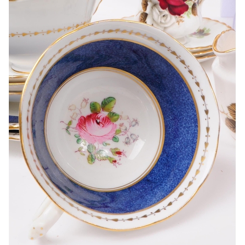 59 - New Chelsea - A vintage mid 20th century New Chelsea bone china part tea service, alongside another ... 