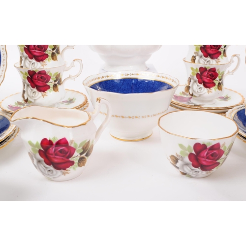 59 - New Chelsea - A vintage mid 20th century New Chelsea bone china part tea service, alongside another ... 