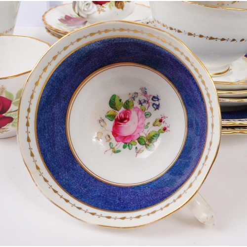 59 - New Chelsea - A vintage mid 20th century New Chelsea bone china part tea service, alongside another ... 