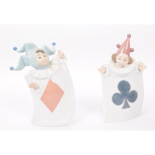 92 - Nao for Lladro, Spain - a full set of four hand painted fine bone china porcelain figures of childre... 