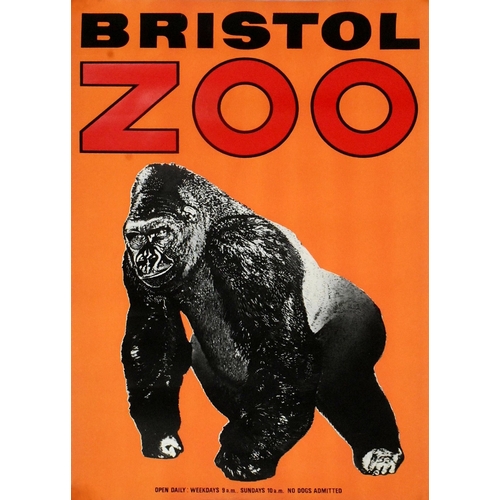 1 - Former Bristol Zoo Gardens - an original c1960s (believed circa 1965/66) advertising poster for 'Bri... 