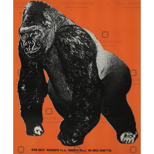 1 - Former Bristol Zoo Gardens - an original c1960s (believed circa 1965/66) advertising poster for 'Bri... 