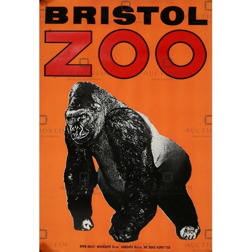 1 - Former Bristol Zoo Gardens - an original c1960s (believed circa 1965/66) advertising poster for 'Bri... 