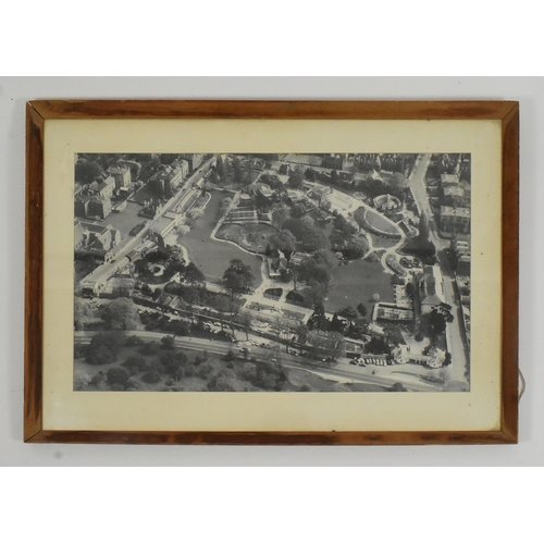 124 - Former Bristol Zoo Gardens - a c1950s black and white aerial view of Bristol Zoo Gardens and surroun... 