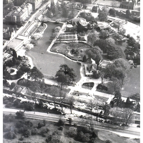 124 - Former Bristol Zoo Gardens - a c1950s black and white aerial view of Bristol Zoo Gardens and surroun... 