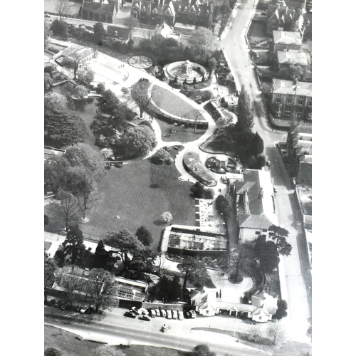 124 - Former Bristol Zoo Gardens - a c1950s black and white aerial view of Bristol Zoo Gardens and surroun... 