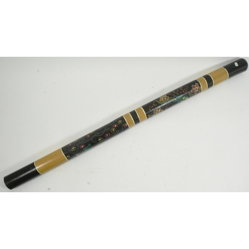 129 - Former Bristol Zoo Gardens - a 20th century Australian didgeridoo instrument. Hand formed, and hand ... 