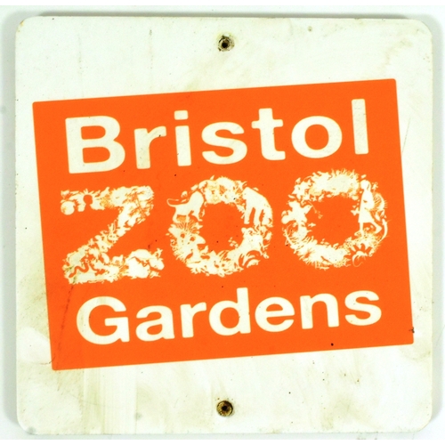 131 - Former Bristol Zoo Gardens - a collection of x3 assorted small sized Bristol Zoo Gardens logo signs.... 