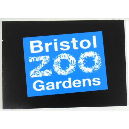 131 - Former Bristol Zoo Gardens - a collection of x3 assorted small sized Bristol Zoo Gardens logo signs.... 