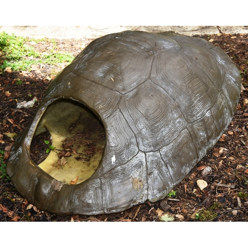 155 - Former Bristol Zoo Gardens - the original large scale Tortoise Shell, originally situated alongside ... 