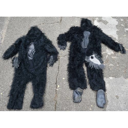 173 - Former Bristol Zoo Gardens - two original promotional lifesize Gorilla costumes for adults. Comprisi... 