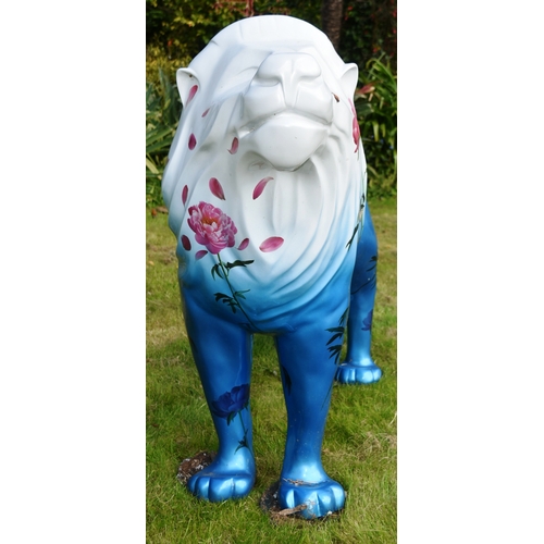 175 - Former Bristol Zoo Gardens - 'Fenton' from The Lions Of Bath 2010 - by Stephen Seal. This lion sculp... 