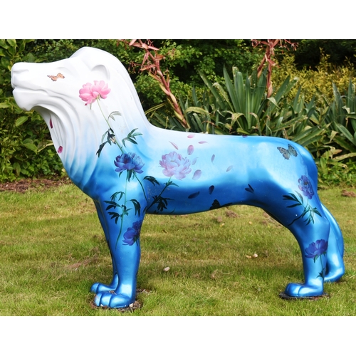 175 - Former Bristol Zoo Gardens - 'Fenton' from The Lions Of Bath 2010 - by Stephen Seal. This lion sculp... 