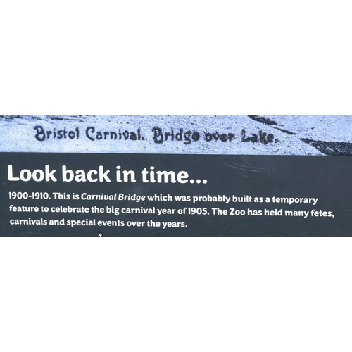 178 - Former Bristol Zoo Gardens - a large format enlarged photograph of ' Bristol Carnival Bridge Over La... 