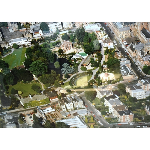 188 - Former Bristol Zoo Gardens - a large format aerial view photograph of Bristol Zoo Gardens late 1980s... 