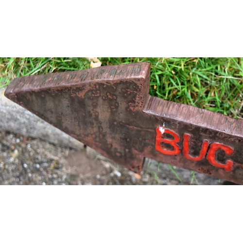 231 - Former Bristol Zoo Gardens - the original cast iron sculpted 'Bug World' sign post from the entrance... 