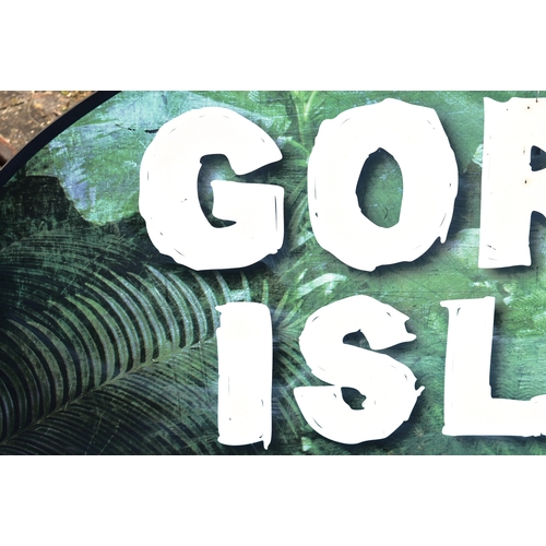 25 - Former Bristol Zoo Gardens - an original 'Gorilla Island' sign, as displayed around Gorilla Island c... 