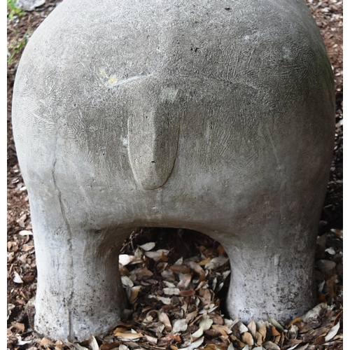 262 - Former Bristol Zoo Gardens - the original large Hippopotamus climb-on sculpture from the playground ... 