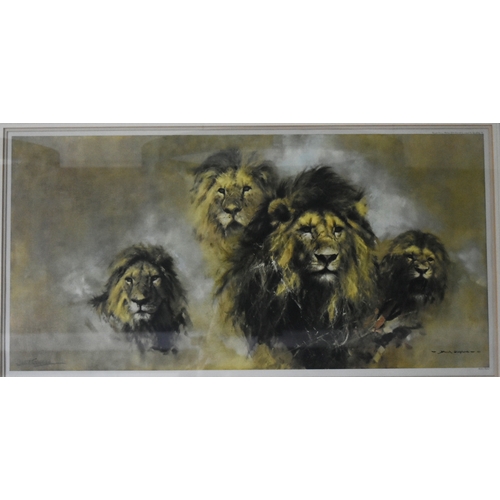 267 - Former Bristol Zoo Gardens - David Shepherd (Artist & Conservationist 1931-2017) - Lions - a lar... 