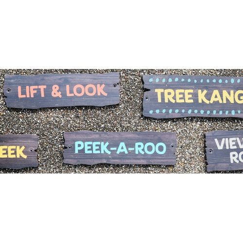 269 - Former Bristol Zoo Gardens - a collection of signs from the ?Tree Kangaroo enclosure - all foamex bo... 