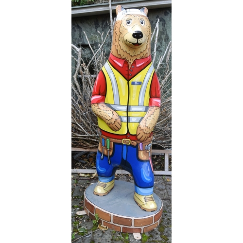 270 - Bristol Zoo Project - The Big Bear Sculpture Trail (2019) - 'Builder Bear' - one of the original twe... 