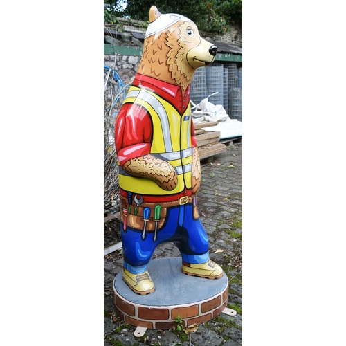 270 - Bristol Zoo Project - The Big Bear Sculpture Trail (2019) - 'Builder Bear' - one of the original twe... 