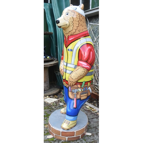 270 - Bristol Zoo Project - The Big Bear Sculpture Trail (2019) - 'Builder Bear' - one of the original twe... 