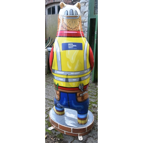 270 - Bristol Zoo Project - The Big Bear Sculpture Trail (2019) - 'Builder Bear' - one of the original twe... 