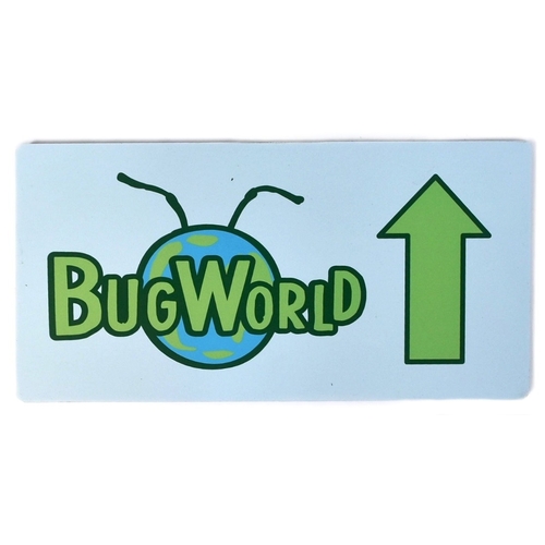 275 - Former Bristol Zoo Gardens - an original Bug World directional sign, as displayed at Bristol Zoo Gar... 