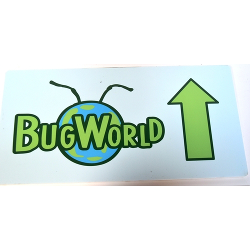 275 - Former Bristol Zoo Gardens - an original Bug World directional sign, as displayed at Bristol Zoo Gar... 