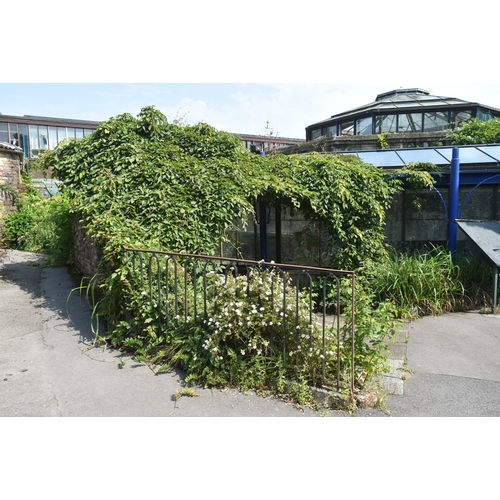 276 - Former Bristol Zoo Gardens - a section of 19th century Victorian cast iron railings, originally situ... 