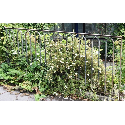 276 - Former Bristol Zoo Gardens - a section of 19th century Victorian cast iron railings, originally situ... 