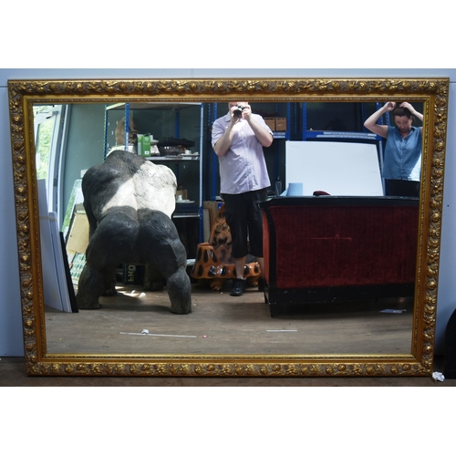 289 - Former Bristol Zoo Gardens - a large 19th century style modern gilt framed wall mirror, from Clifton... 