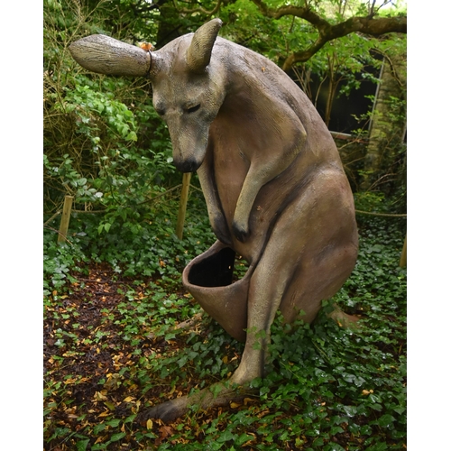 299 - Former Bristol Zoo Gardens - the original oversized Kangaroo attraction / exhibit from Bristol Zoo G... 