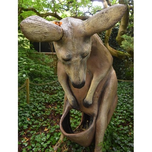 299 - Former Bristol Zoo Gardens - the original oversized Kangaroo attraction / exhibit from Bristol Zoo G... 