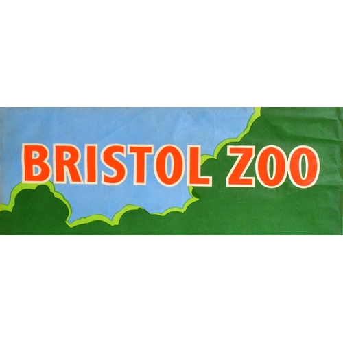 300 - Former Bristol Zoo Gardens - an original c1950s / 1960s 'When Are You Coming To See Us?' Bristol Zoo... 