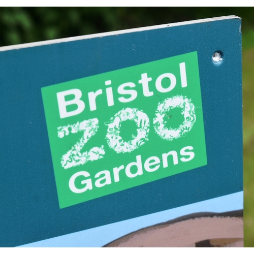 45 - Former Bristol Zoo Gardens - an original 'face in the hole' sign from Bristol Zoo Gardens, originall... 