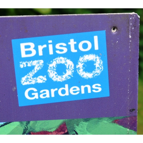 73 - Former Bristol Zoo Gardens - an original Bat themed 'face in the hole' sign from Bristol Zoo Gardens... 