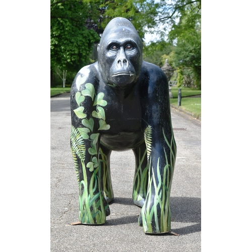 75 - Former Bristol Zoo Gardens - WOW! Gorillas - (2011 Art Trail) - Rafiki (No.62) - an original full sc... 