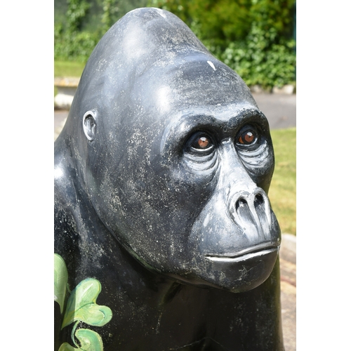 75 - Former Bristol Zoo Gardens - WOW! Gorillas - (2011 Art Trail) - Rafiki (No.62) - an original full sc... 