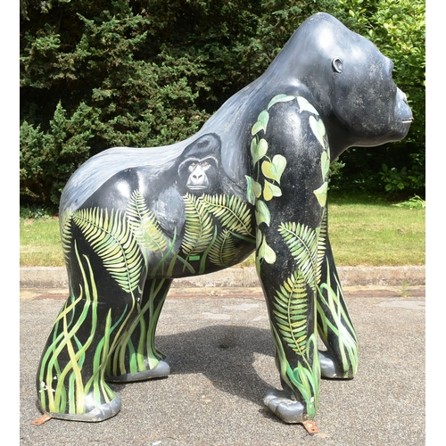 75 - Former Bristol Zoo Gardens - WOW! Gorillas - (2011 Art Trail) - Rafiki (No.62) - an original full sc... 