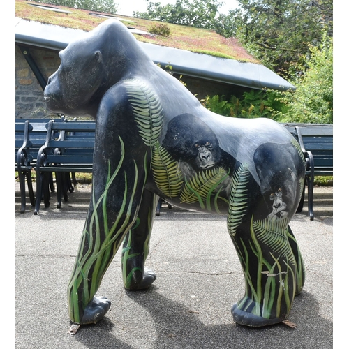 75 - Former Bristol Zoo Gardens - WOW! Gorillas - (2011 Art Trail) - Rafiki (No.62) - an original full sc... 