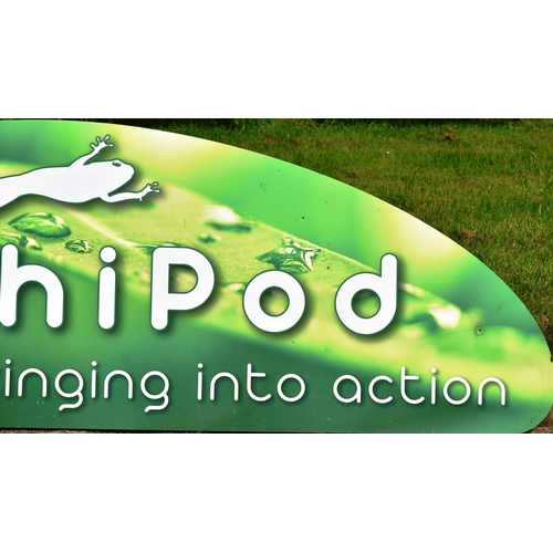 81 - Former Bristol Zoo Gardens - the original Amphipod enclosure sign 'Bristol Zoo springing into action... 