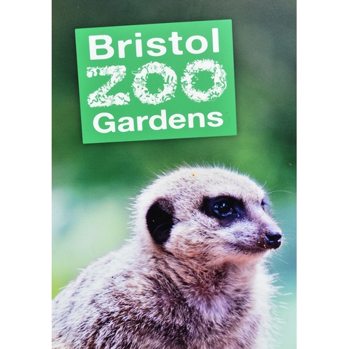 87 - Former Bristol Zoo Gardens - two original Meerkat themed advertising signs. Both featuring the Brist... 