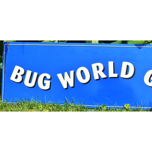 96 - Former Bristol Zoo Gardens - the original ' Bug World Gallery ' entrance sign, from Bug World. Plast... 