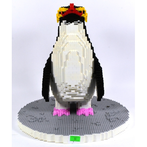 99 - Former Bristol Zoo Gardens - BrickLive Ocean (2020) - an original Rockhopper Penguin model made from... 